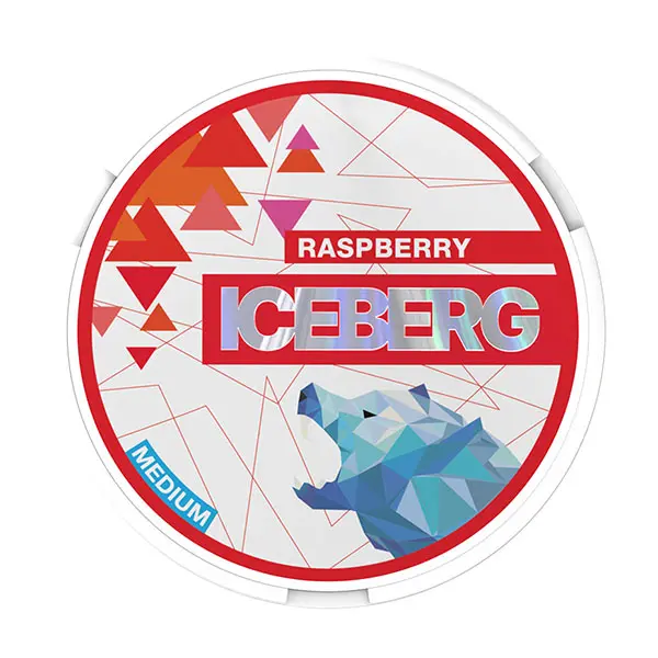  Raspberry Light Nicotine Pouches by Ice Berg 20mg/g 